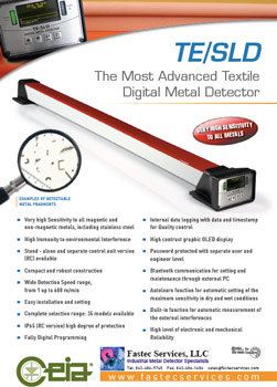 CEIA TE/SLD Textile Metal Detector