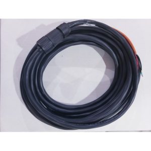 CEIA Connecting Cable for TE/SLD/RC (9 Meter), black with connector and exposed wires, on a white surface.