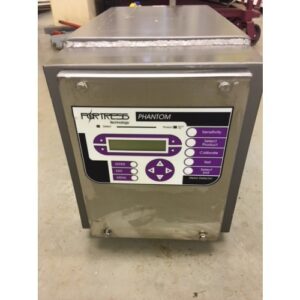 Fortress Technology Head Only 8" x 4" with display and navigation buttons placed on a concrete floor.