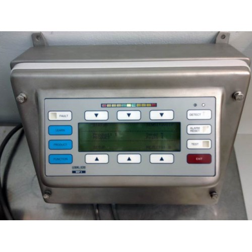 Goring Kerr DSP2 Pipeline Metal Detector 4" features a stainless steel digital control panel with labeled function buttons.