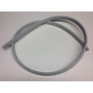 The Goring Kerr Gasket, a gray rubber seal, is coiled on a plain white surface.