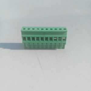 A Pluggable Terminal Blocks 10 Position is placed on a light-colored surface.