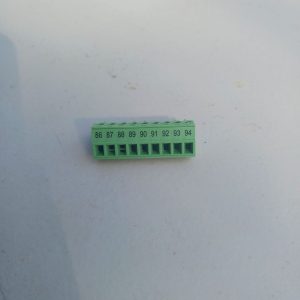 A Pluggable Terminal Blocks 9 Position connector labeled 86–94 rests on a plain white surface.