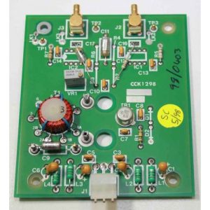 The Ramsey Metal Scout IIe Input Board features a green PCB with components, connectors, coils, and markings.