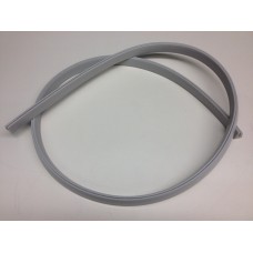 A Mettler Toledo/Safeline rubber gasket is coiled and laid on a white surface.